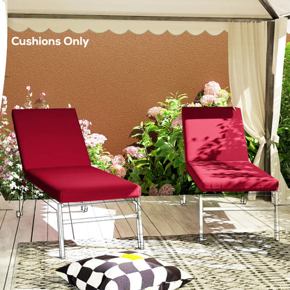 Patio Chair Cushion Set, 2-Piece, With Ties, Wine Red Patio Chair Cushions at Gallery Canada