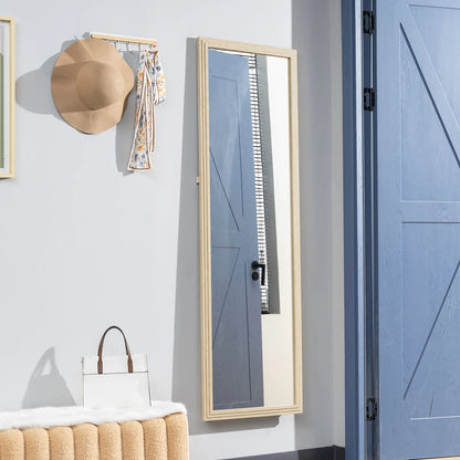 64" x 21" Full Length Mirror, Standing, Wall Mounted, Leaning, Bedroom, Living Room, Beige Full Length Mirrors at Gallery Canada