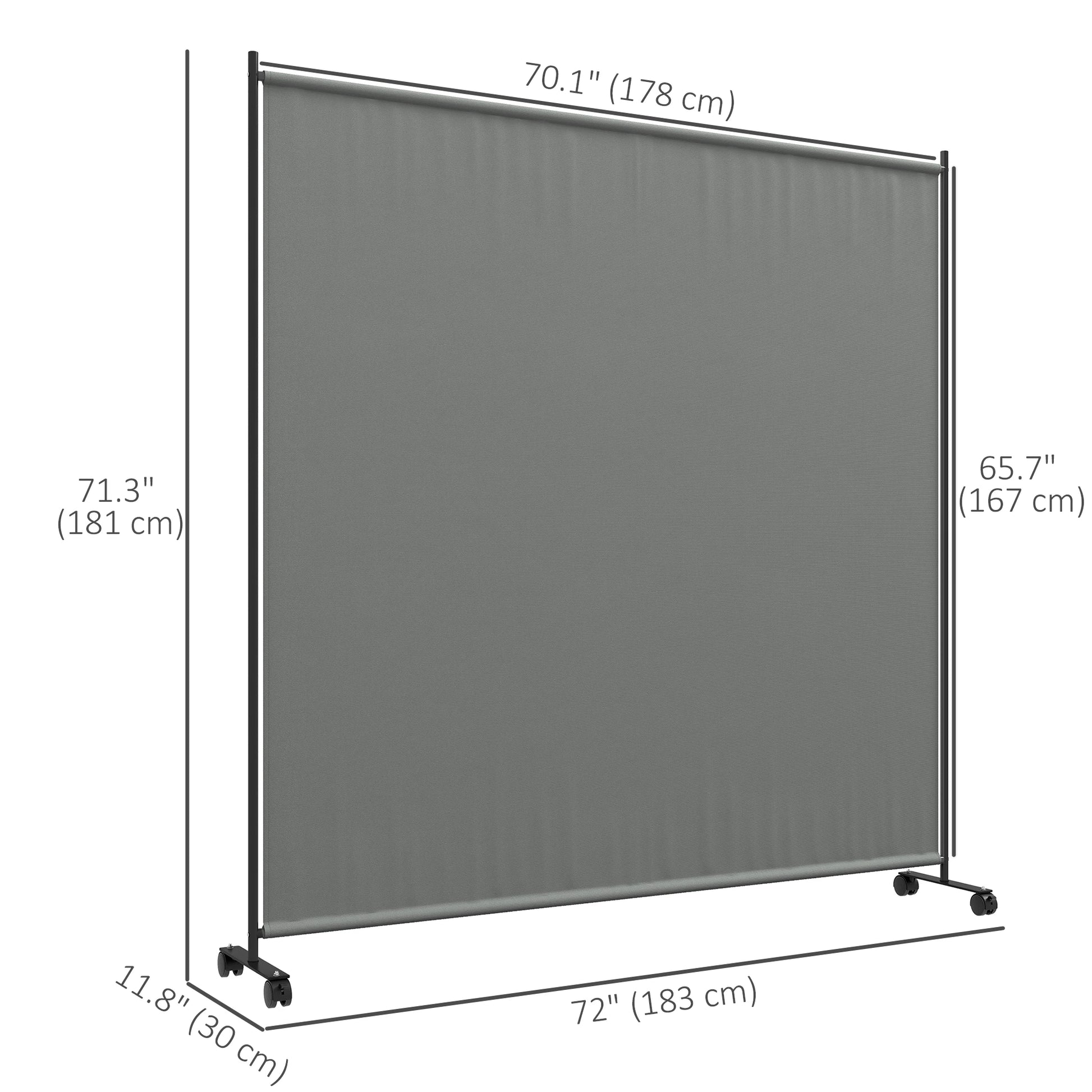 Outdoor Room Divider, Rolling Privacy Screen, 6ft Tall Side Awnings at Gallery Canada