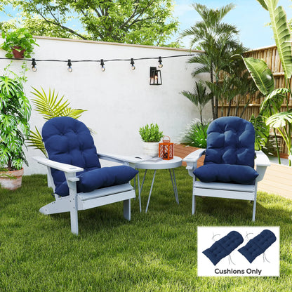 Adirondack Chair Cushions Set Of 2, Navy Blue Patio Chair Cushions at Gallery Canada