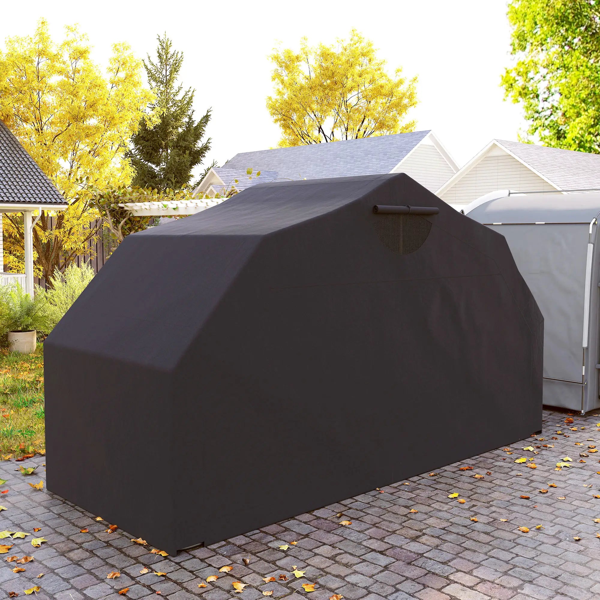 Motorcycle Shelter, Waterproof Cover Tent, 2 Mesh Windows, UV Protected Car Shelters at Gallery Canada
