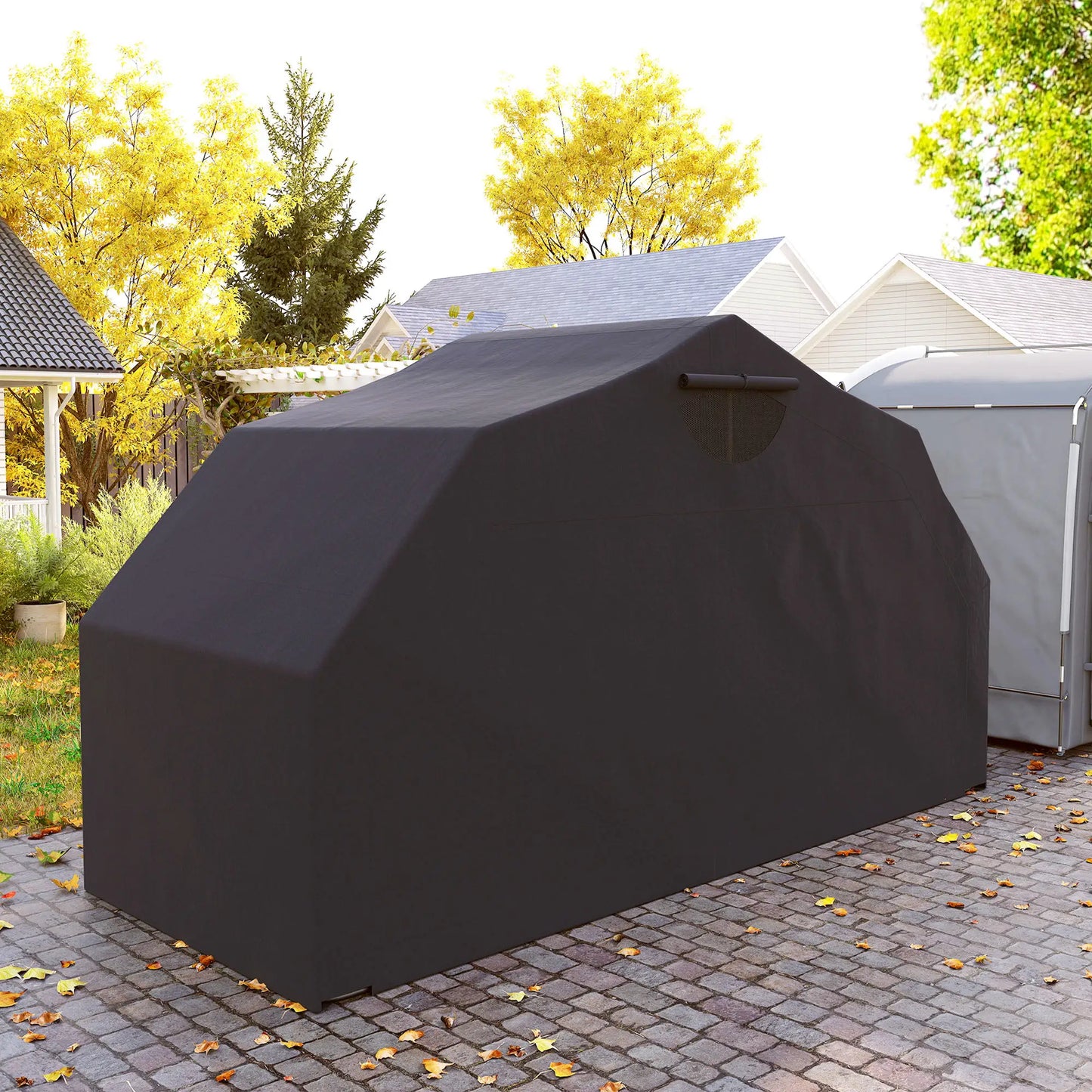 Motorcycle Shelter, Waterproof Cover Tent, 2 Mesh Windows, UV Protected Car Shelters at Gallery Canada