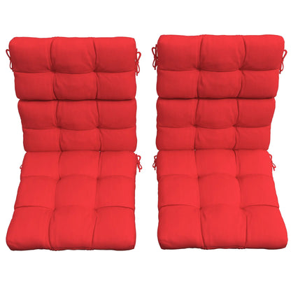 2-Piece Back Seat Cushion, Outdoor Patio Chair Cushions, Button Tufted, Red Patio Chair Cushions at Gallery Canada
