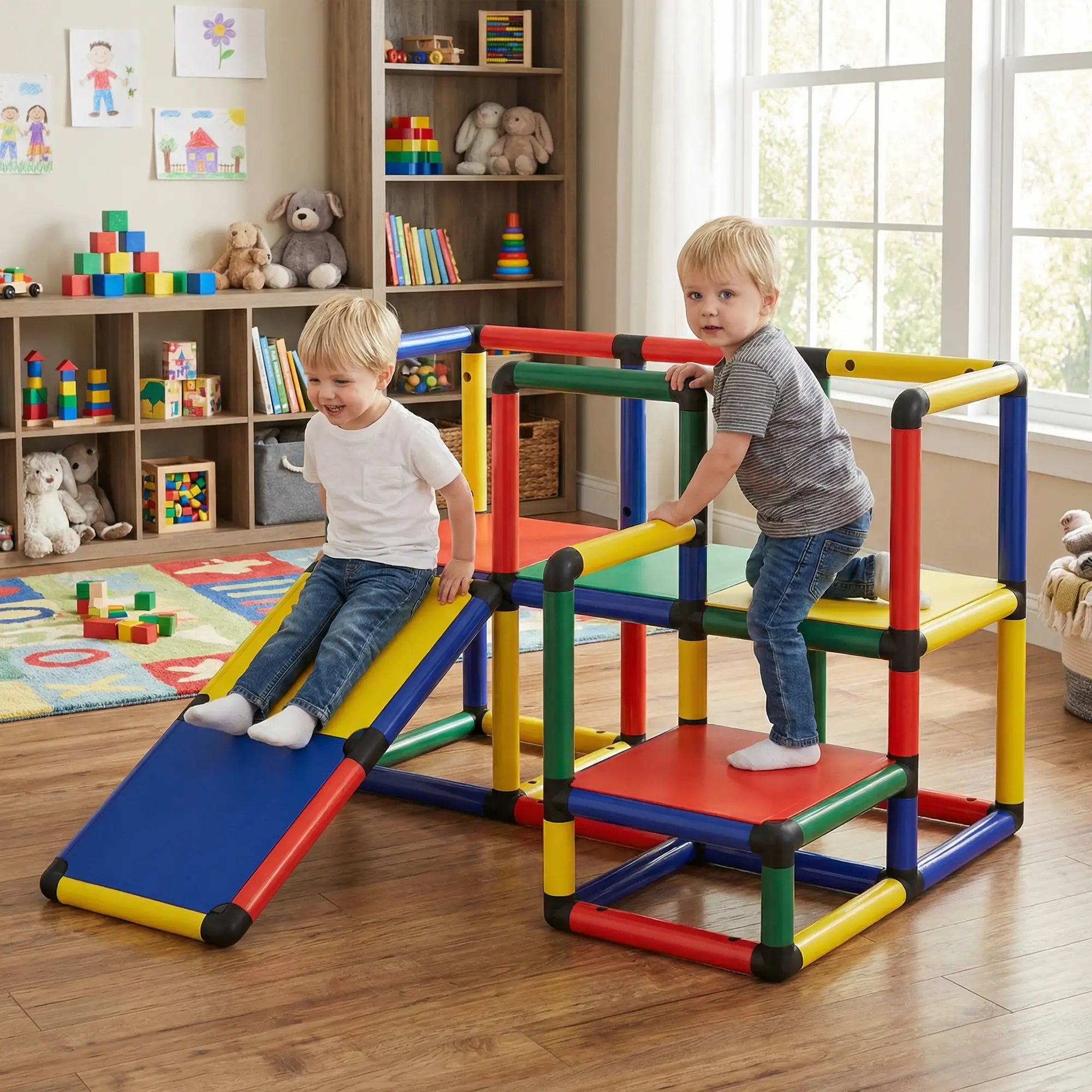 Kids Climbing Structure With Slide, Platform, Ages 1-6 Years, Mixed Colour Gym Sets & Swings at Gallery Canada