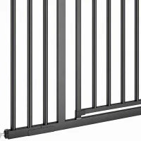 Pet Gate 30-40" W, Auto-Close, Two-Way Open, Pressure Mounted