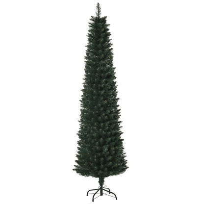 6FT Artificial Christmas Pencil Tree, Foldable Black Stand, Green Artificial Christmas Trees at Gallery Canada
