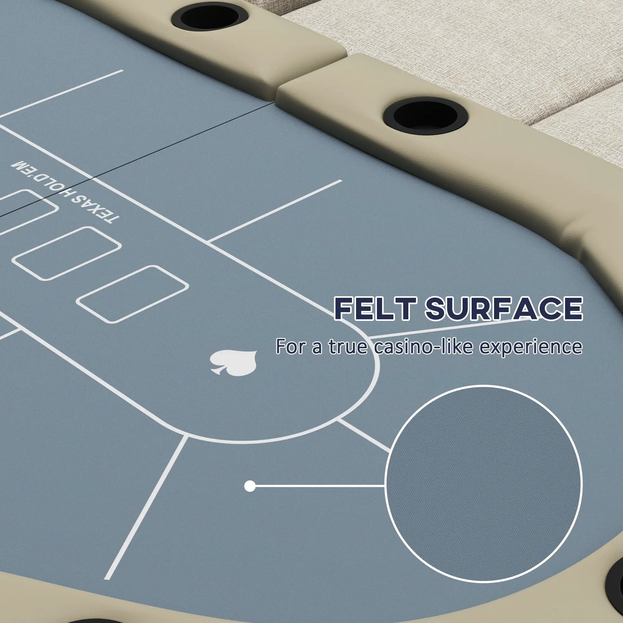 Foldable Poker Table, 70