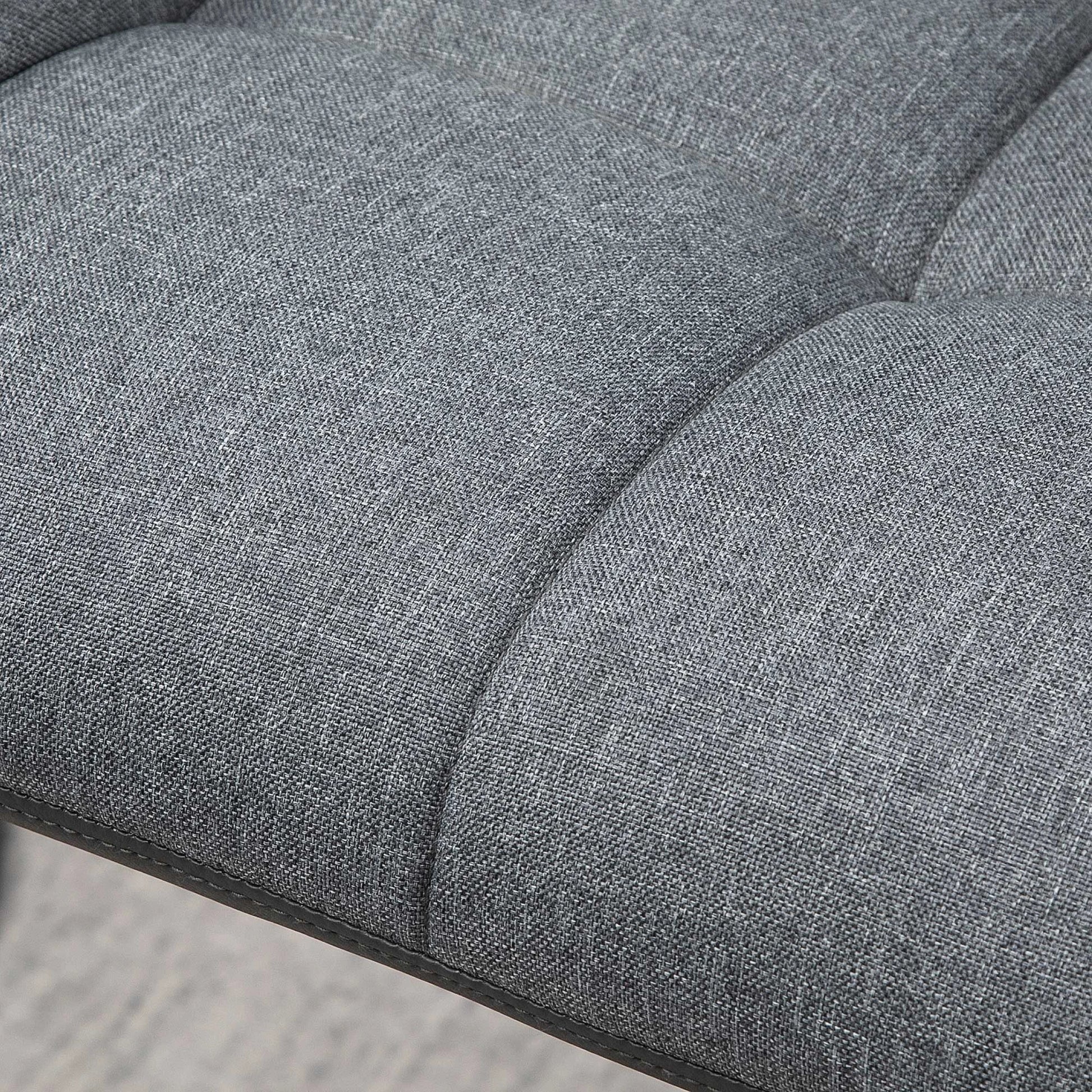 Swivel Barstools Set of 2, Adjustable Height, PU Leather, Grey Bar Stools at Gallery Canada