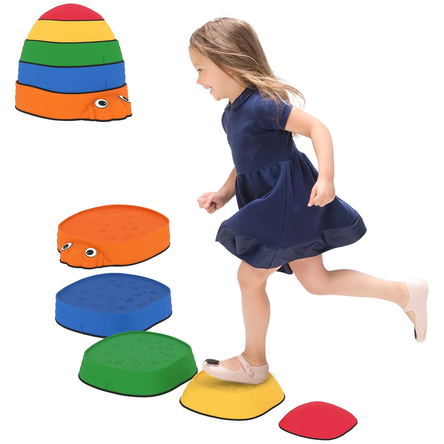 Ladybug Balance Stepping Stones, Indoor Outdoor Obstacle Course Kids Gym & Playmats at Gallery Canada