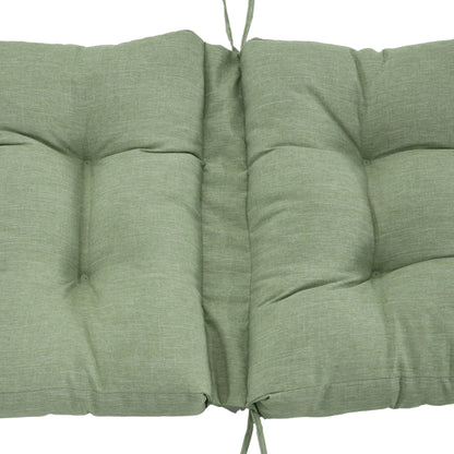 Outdoor Patio Chair Cushion, Tufted with Ties, Light Green Patio Chair Cushions at Gallery Canada
