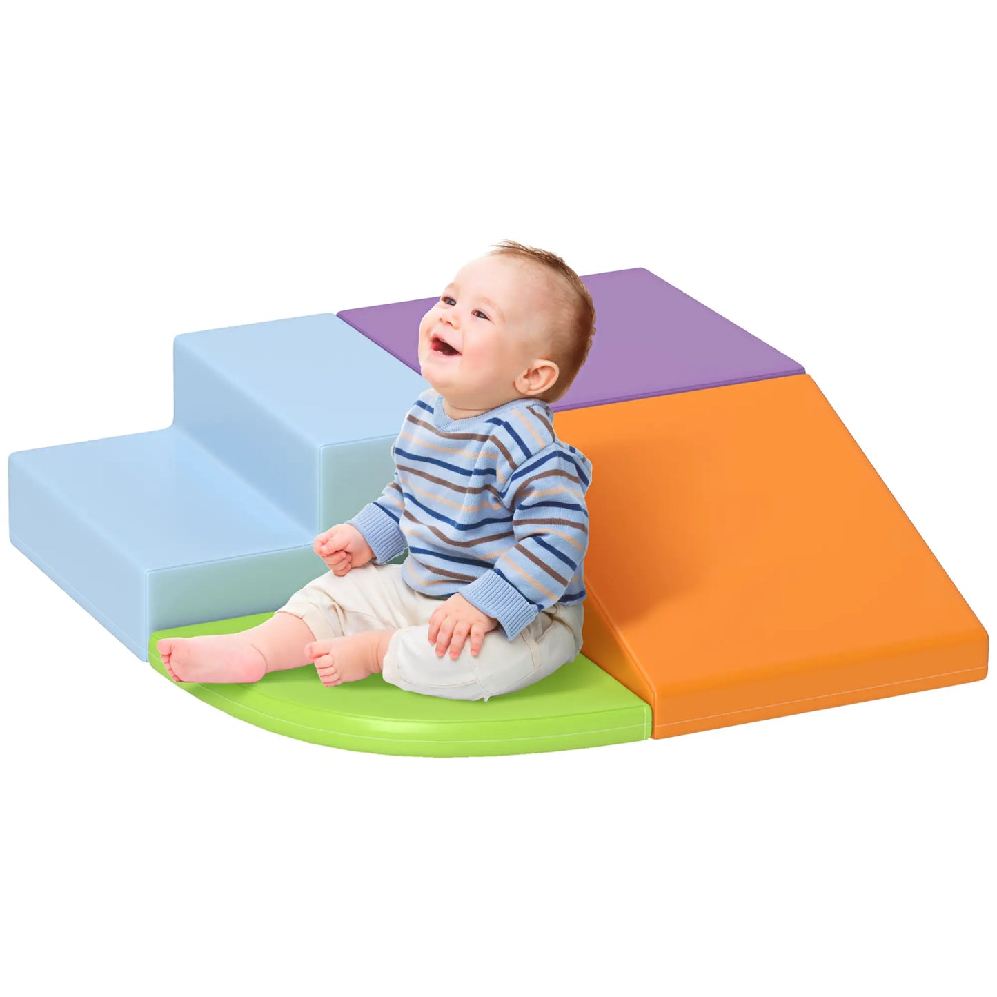 4 Pieces Soft Play Foam Set, Climbing, Crawling, Multicolour Baby Gym & Playmats at Gallery Canada