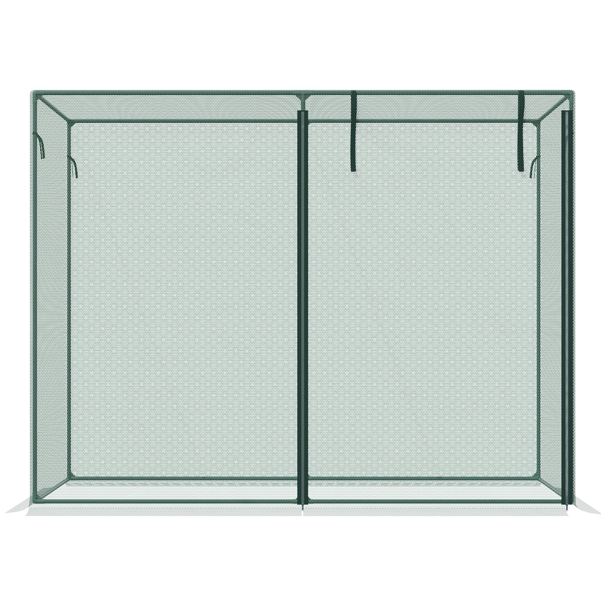 6.5 x 3.3ft Crop Cage, Plant Protector, Zippered Door, Storage Bag, Green Walk In Greenhouses at Gallery Canada