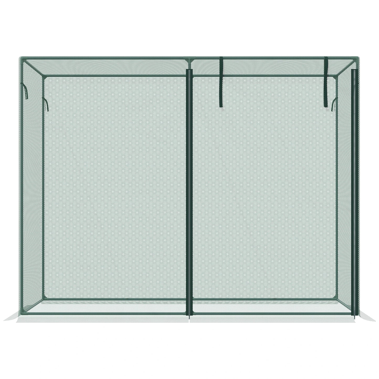 6.5 x 3.3ft Crop Cage, Plant Protector, Zippered Door, Storage Bag, Green Walk In Greenhouses at Gallery Canada