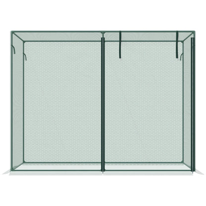 6.5 x 3.3ft Crop Cage, Plant Protector, Zippered Door, Storage Bag, Green Walk In Greenhouses at Gallery Canada