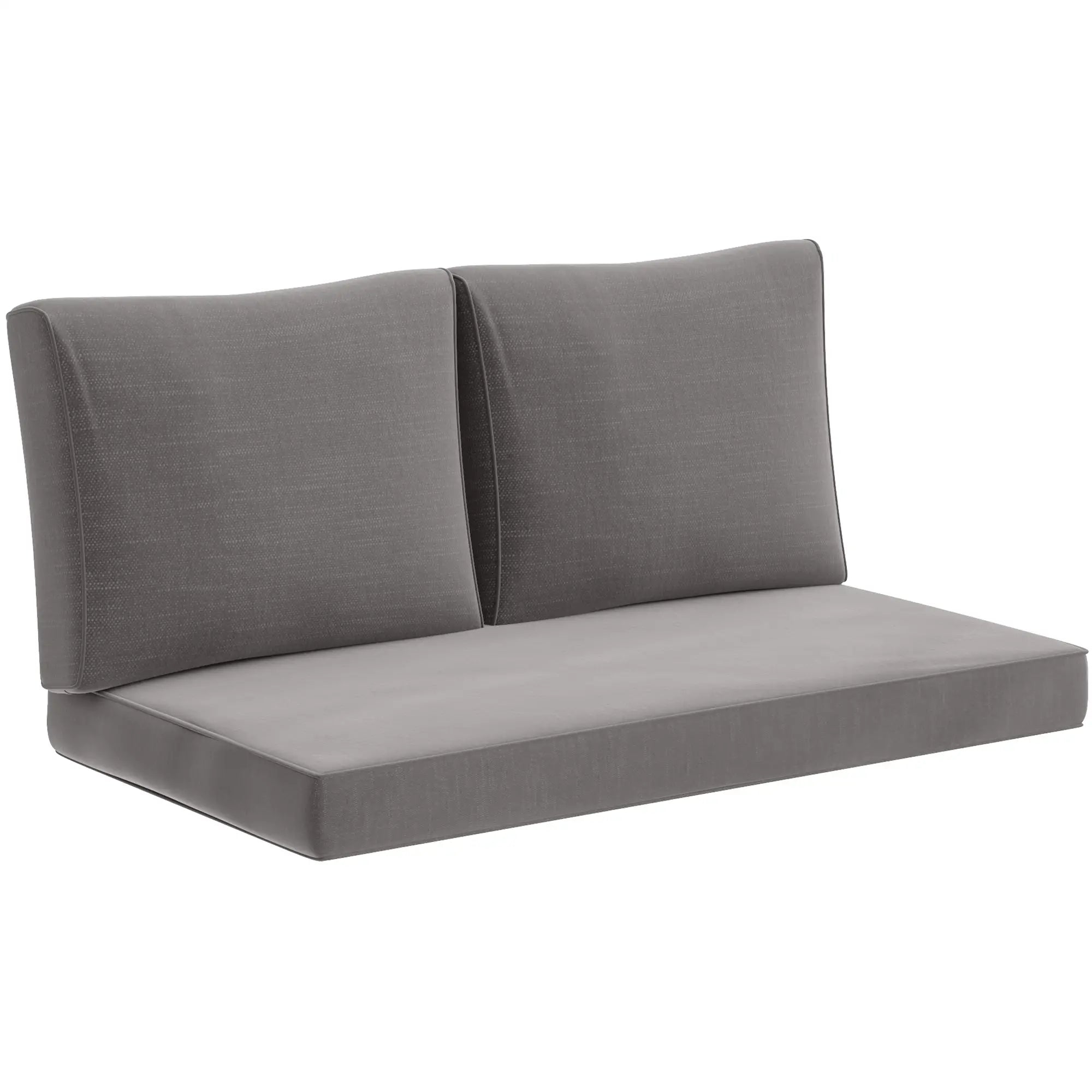 2 Seater Outdoor Cushions With Backrest, Light Grey Patio Chair Cushions at Gallery Canada