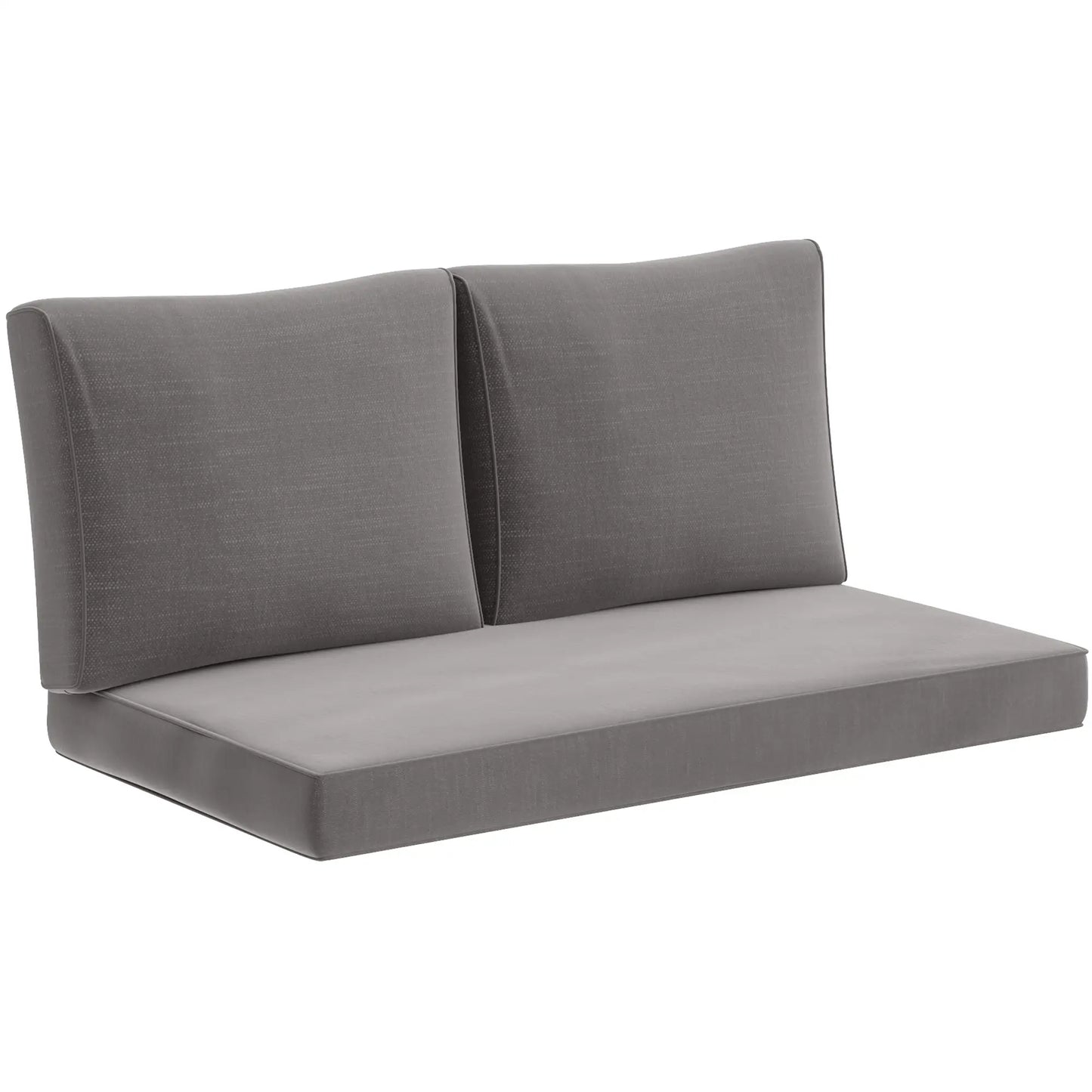 2 Seater Outdoor Cushions With Backrest, Light Grey Patio Chair Cushions at Gallery Canada