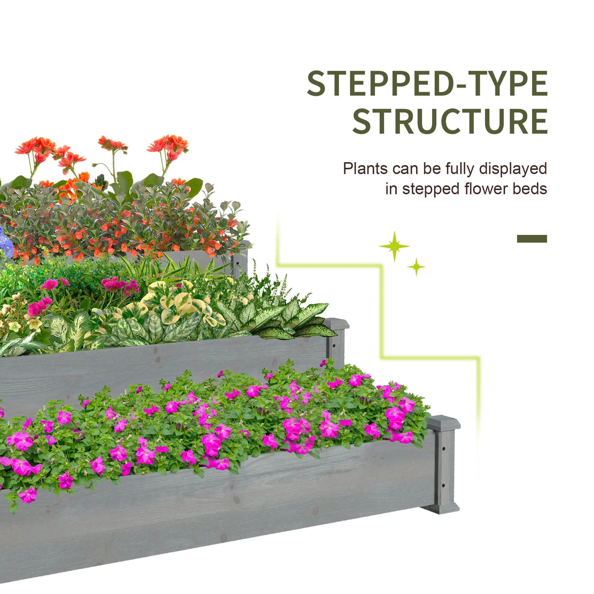 3-Tier Garden Bed Planter Box, 49