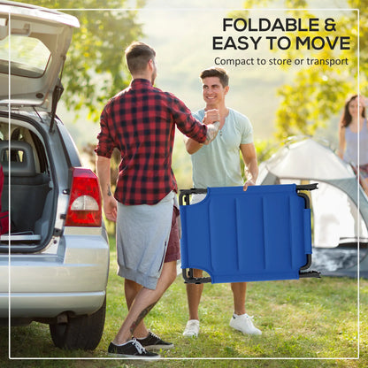 Folding Chaise Lounge, Adjustable Sunroof, Quick Dry Padded, Outdoor, Blue Lounger Chairs at Gallery Canada