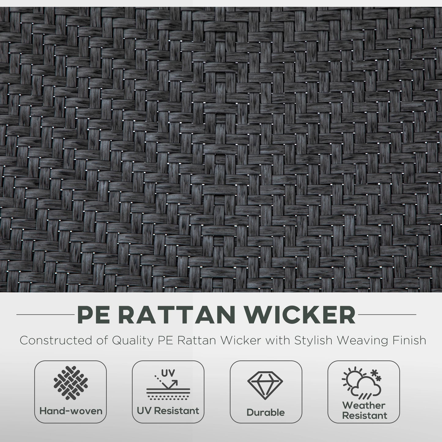 2PCs Outdoor Wicker Folding Chairs, Adjustable Backrest, Grey Patio Chairs at Gallery Canada