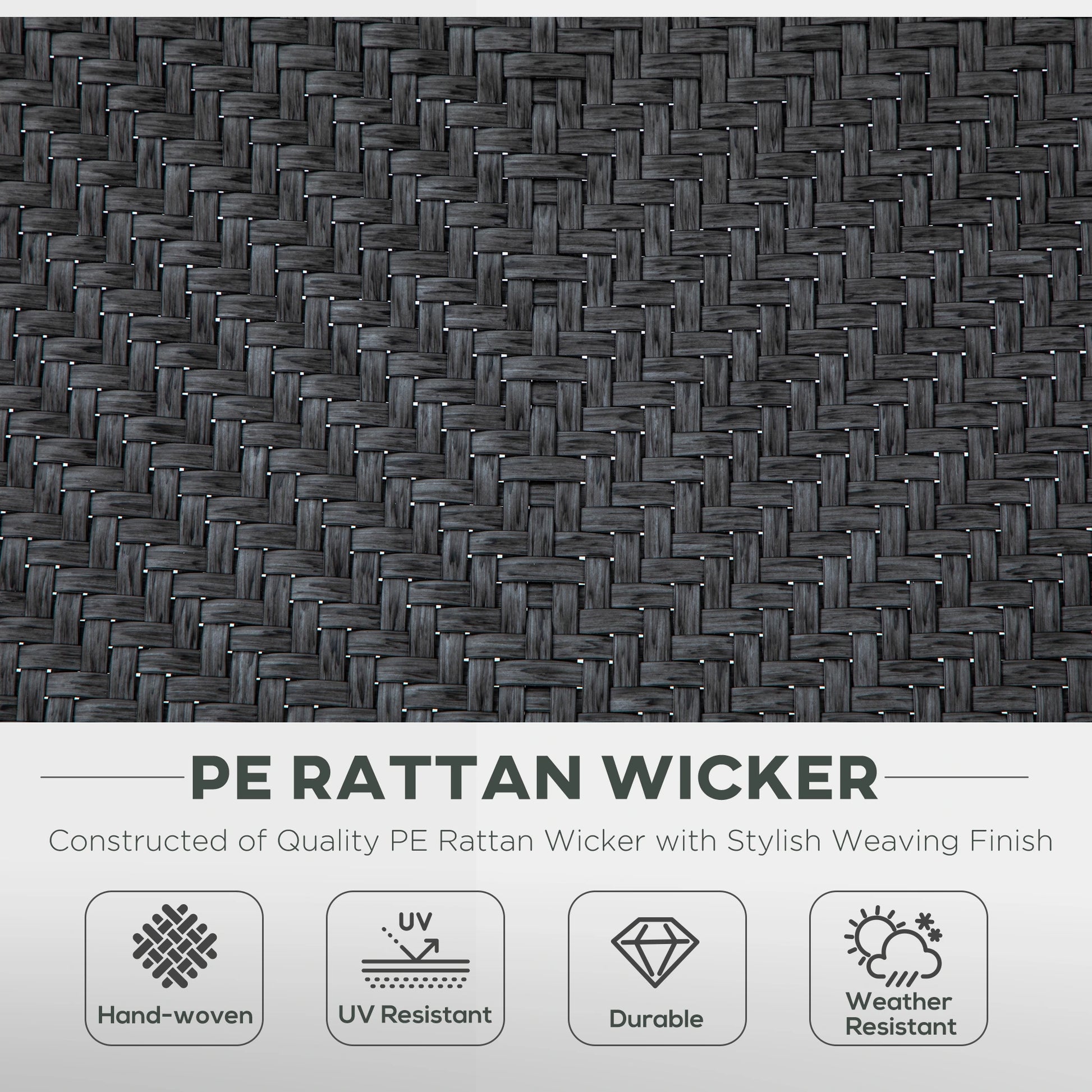 2PCs Outdoor Wicker Folding Chairs, Adjustable Backrest, Grey Patio Chairs at Gallery Canada