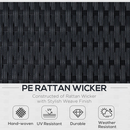 2-Piece Wicker Patio Set, Double Ottoman, PE Rattan, Cream White Patio Furniture Sets at Gallery Canada