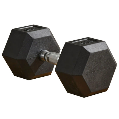 40lbs Rubber Hex Dumbbells, Fitness Training, Black Dumbbells & Barbells at Gallery Canada