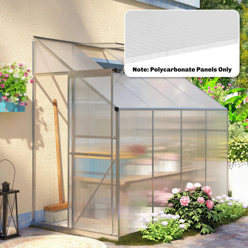 Polycarbonate Greenhouse Panels, UV Protected, Twin-Wall Roof, 47.2