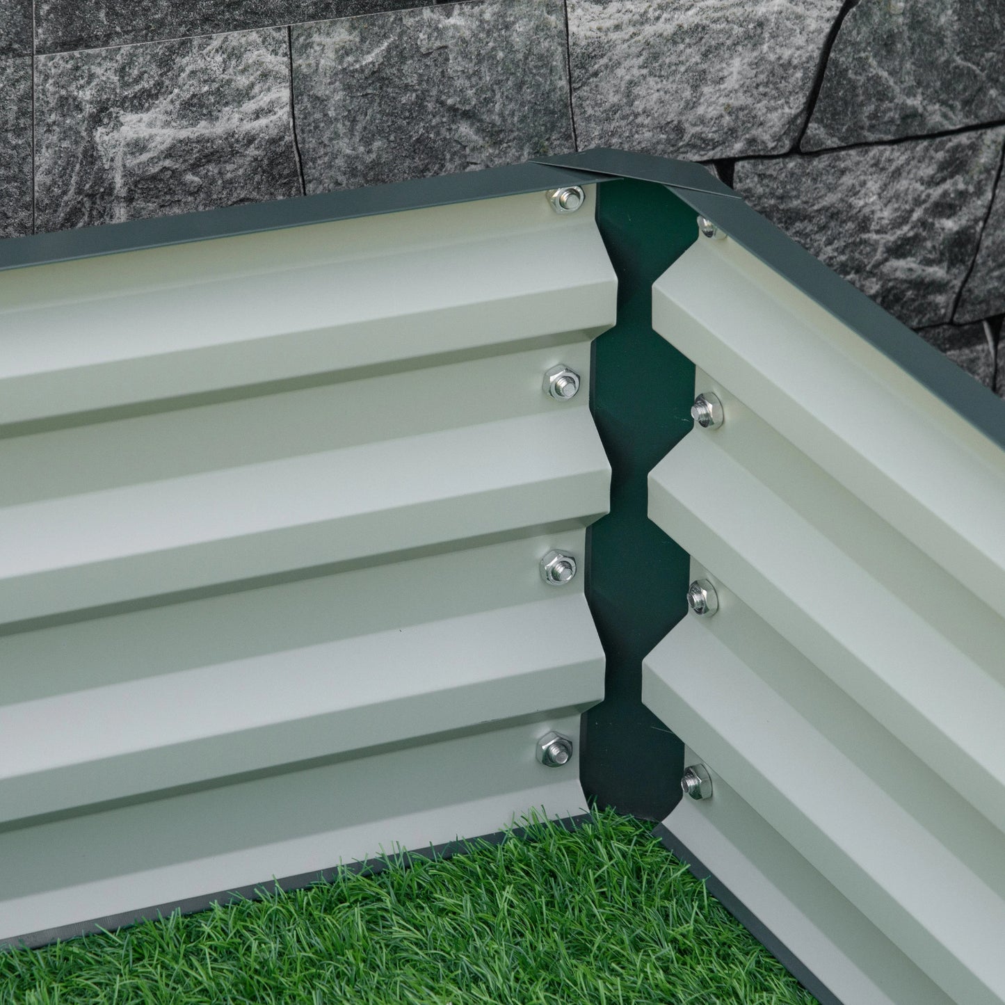 4' x 4' x 1' Galvanized Steel Raised Garden Bed, Vegetables, Flowers, Herbs Galvanized Planter Boxes at Gallery Canada