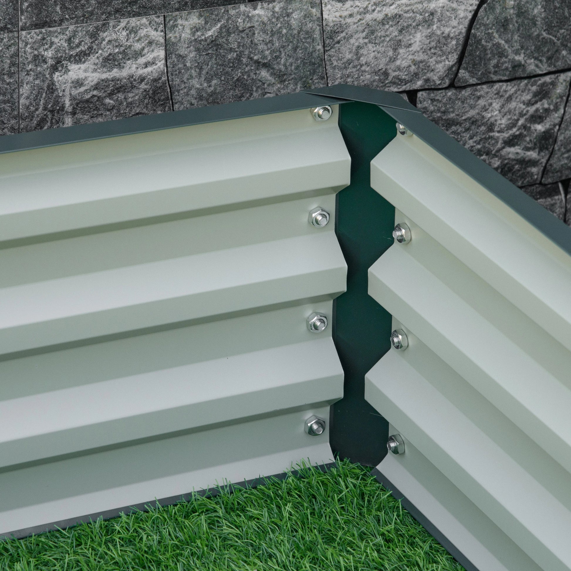 4' x 4' x 1' Galvanized Steel Raised Garden Bed, Vegetables, Flowers, Herbs Galvanized Planter Boxes at Gallery Canada