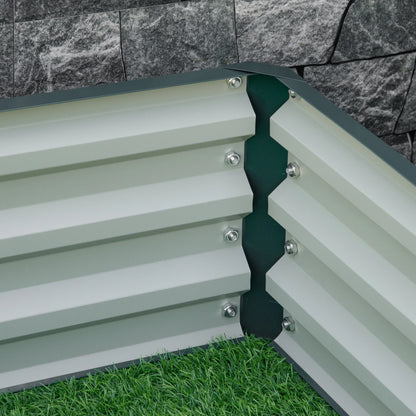 4' x 4' x 1' Galvanized Steel Raised Garden Bed, Vegetables, Flowers, Herbs Galvanized Planter Boxes at Gallery Canada