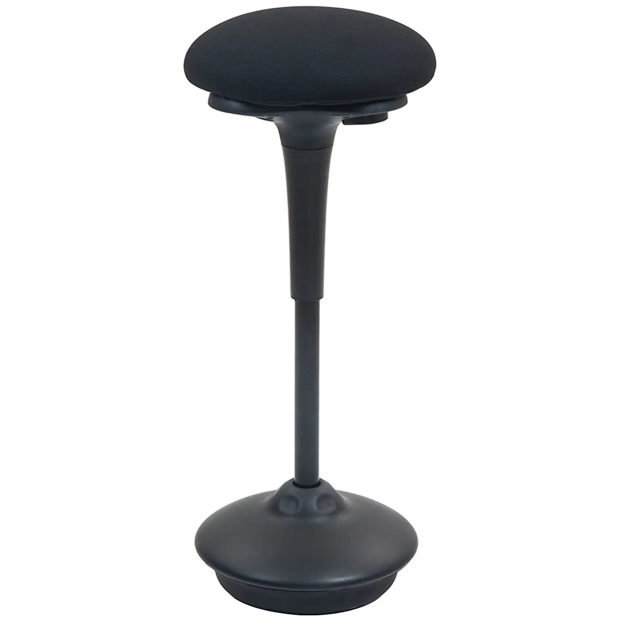 Adjustable Ergonomic Standing Stool, Swivel Backless Wobble Chair Office Chairs Black at Gallery Canada