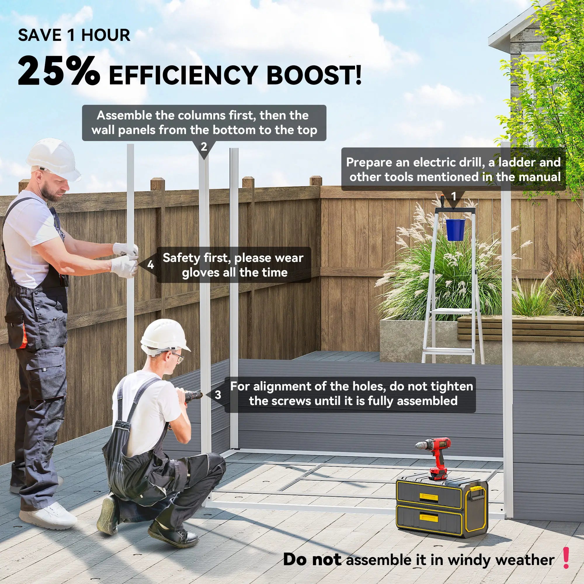 8' x 6' Plastic Garden Storage Shed, Latch Door, Vents, Dark Grey Sheds at Gallery Canada