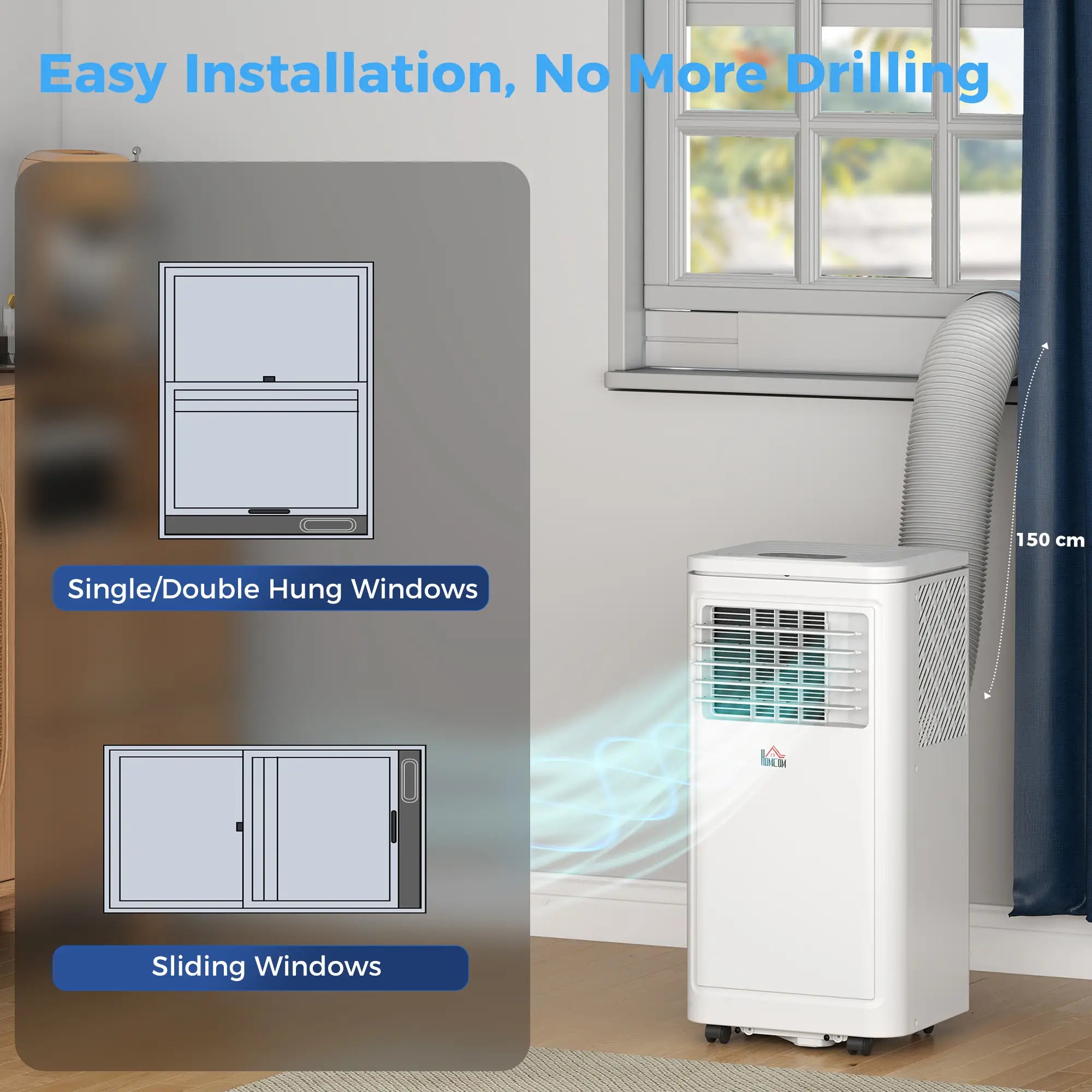 8000 BTU Portable AC, Dehumidifier, Remote, Timer, Window Kit, Cream Air Purifiers at Gallery Canada