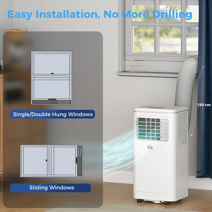 8000 BTU Portable AC, Dehumidifier, Remote, Timer, Window Kit, Cream Air Purifiers at Gallery Canada