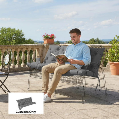 Water-Repellent Bench Cushion, Outdoor Swing Chair Pad, 59.1" x 39.4", Dark Grey Patio Chair Cushions at Gallery Canada