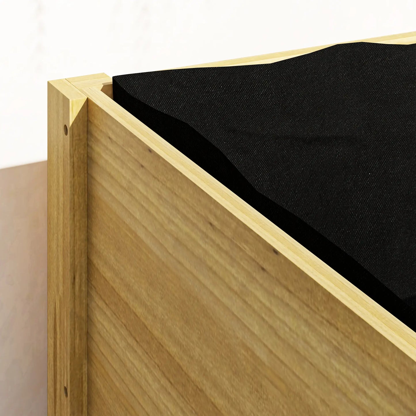 Wooden Raised Garden Bed, Acrylic Panels, Drainage Holes, 43.3" x 19.7" x 31.5" Raised Garden Beds at Gallery Canada