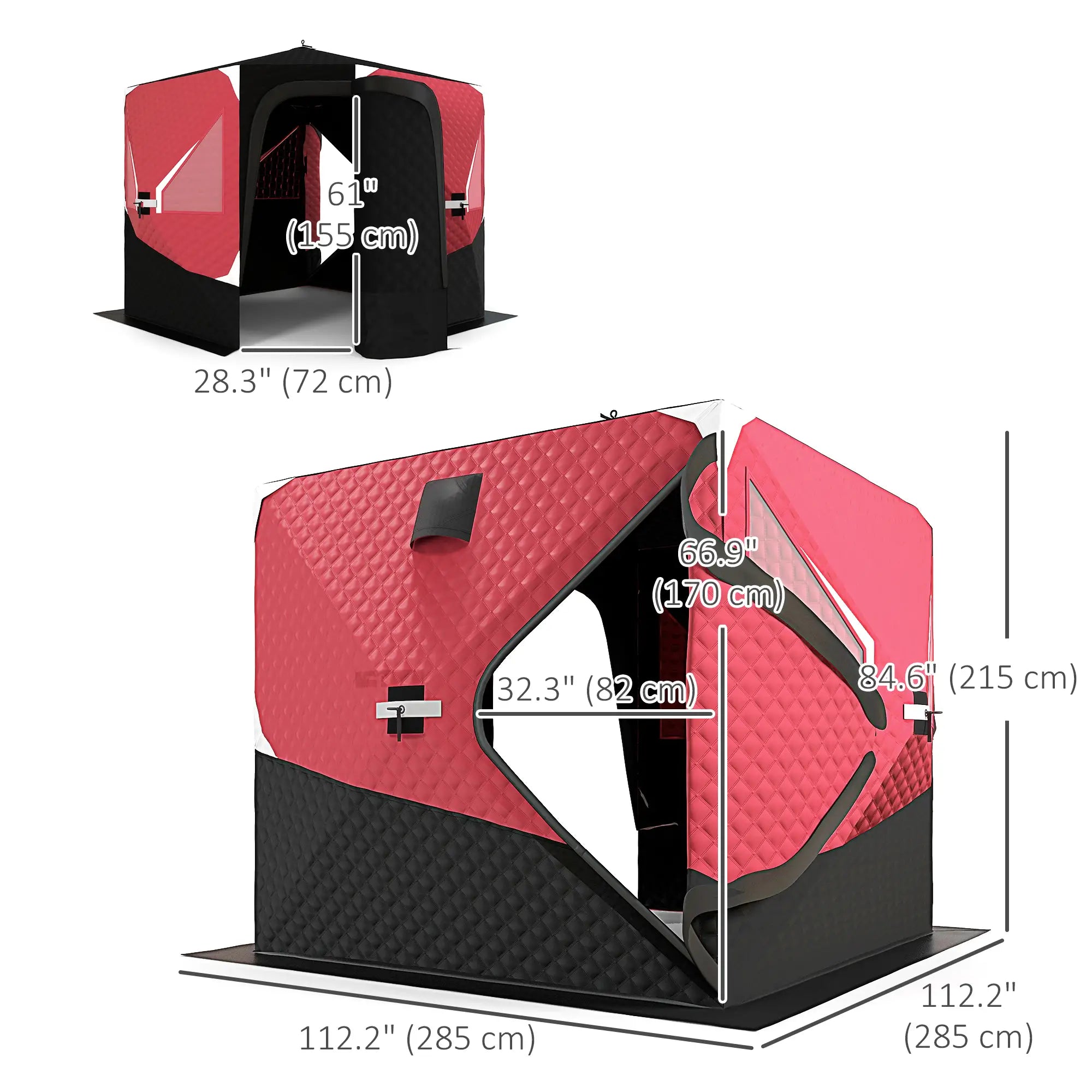 3-4 Person Insulated Ice Fishing Shelter, Pop Up, -22℉ Ice Fishing Tents at Gallery Canada