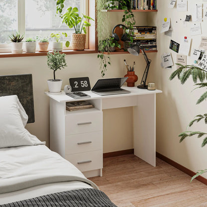 Computer Desk with Drawers, 40 Inch Home Office Desk Computer Desks at Gallery Canada