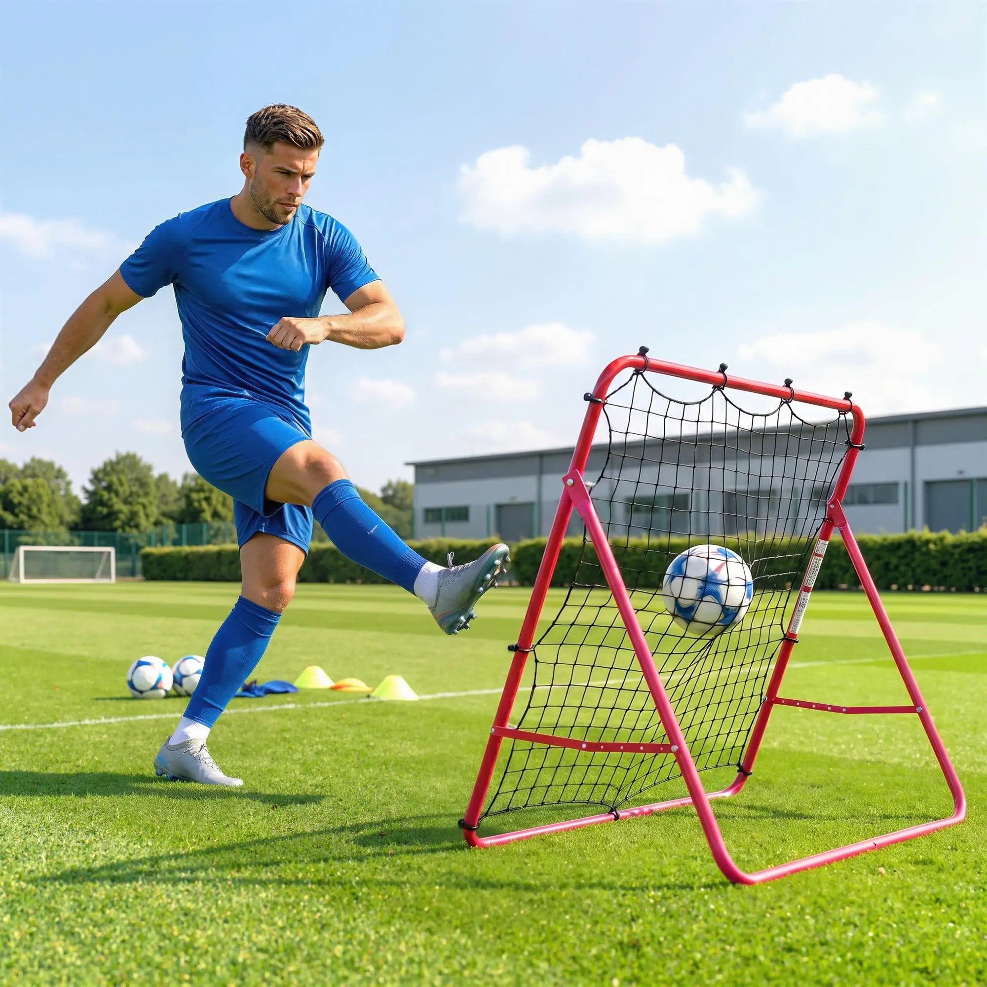 Soccer Rebounder Net, 3.5 x 3ft Easy Setup Bounce Back Net with 5 Adjustable Angles Soccer at Gallery Canada