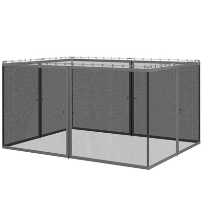 Replacement Mosquito Netting, Gazebo 10' x 13', Black Screen Walls, Zippers, Black Gazebos Black, Dark Grey at Gallery Canada