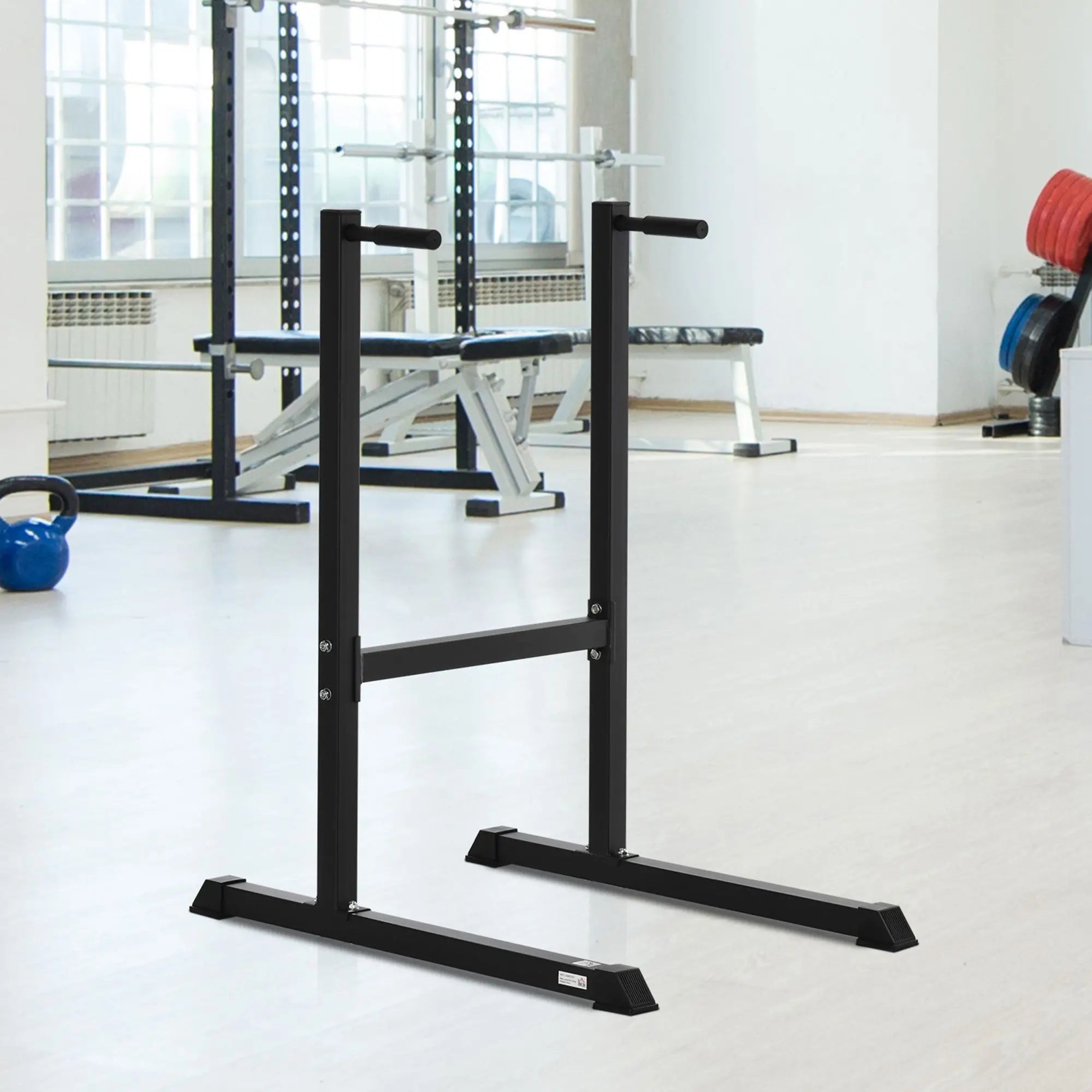 Dip Station With Padded Handles, Multifunctional Fitness Bar, Black Power Towers at Gallery Canada
