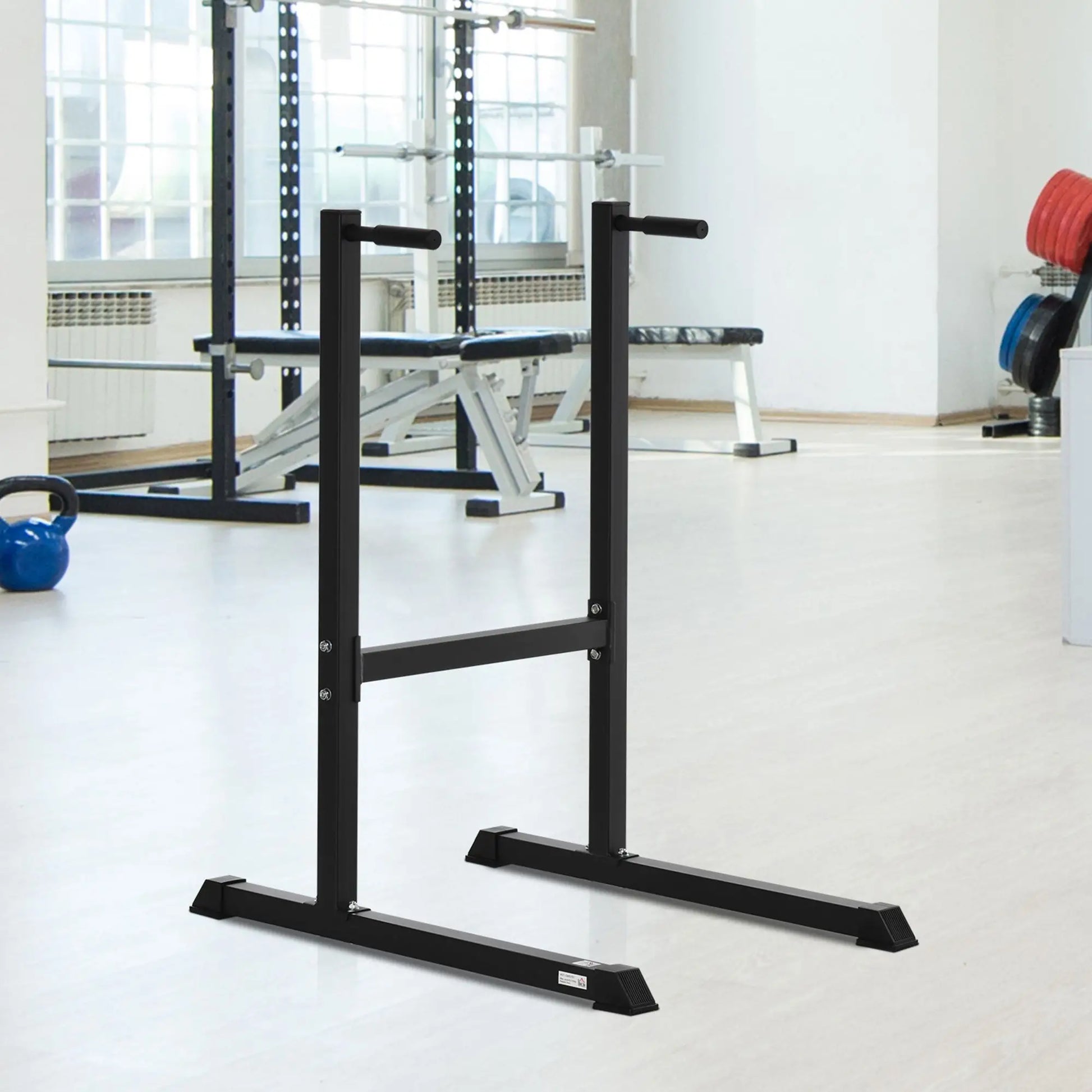 Dip Station With Padded Handles, Multifunctional Fitness Bar, Black Power Towers at Gallery Canada