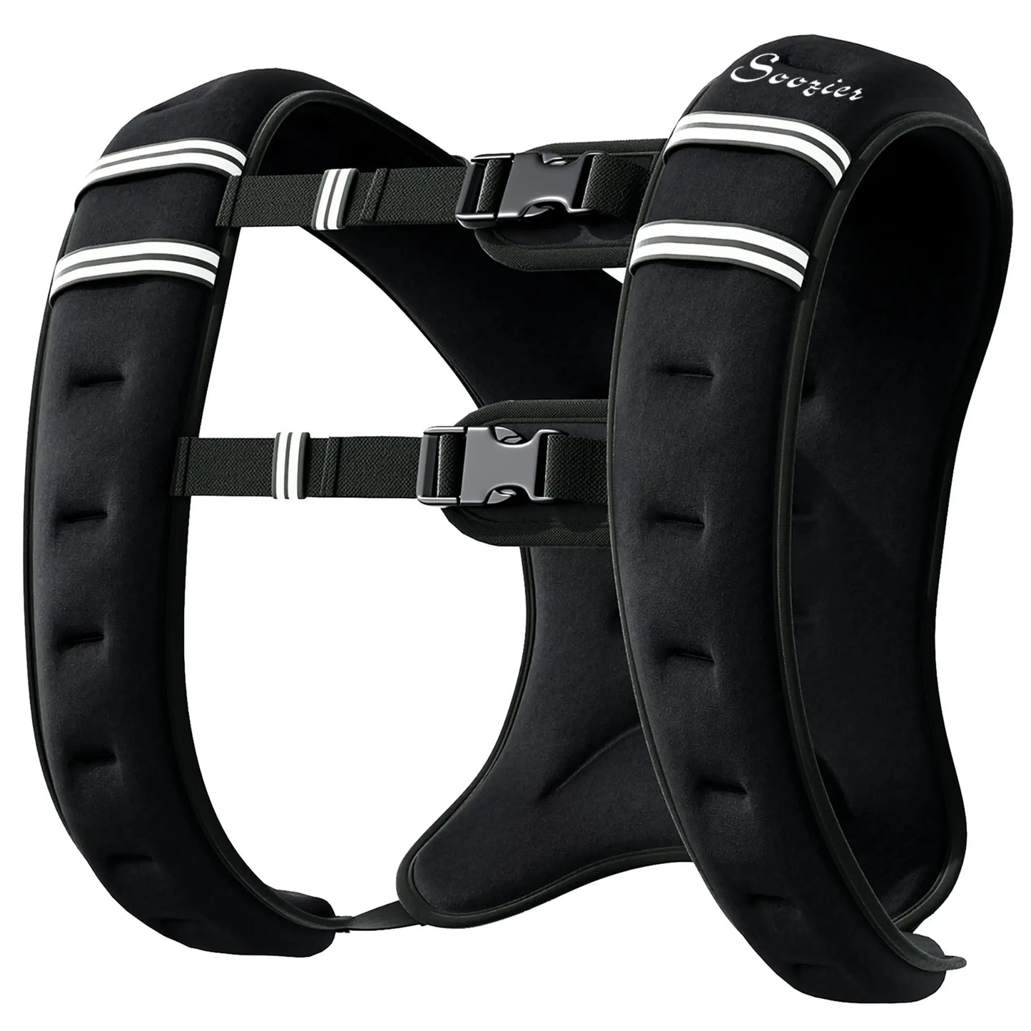 22 lbs Weighted Vest, Adjustable Straps, Pocket, Reflective Strips, Men Women