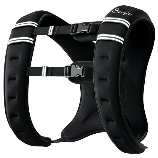 22 lbs Weighted Vest, Adjustable Straps, Pocket, Reflective Strips, Men Women