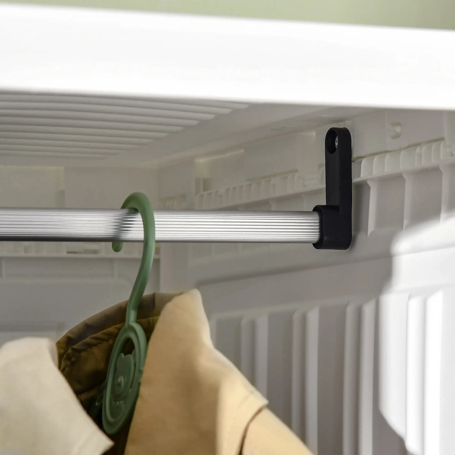 Portable Wardrobe Closet, 8 Cube Compartments, White Clothing Storage at Gallery Canada