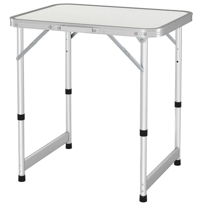 Folding Adjustable Patio Table, Portable Camping Dining, Aluminum Frame, Silver Picnic Tables & Camping Chairs at Gallery Canada