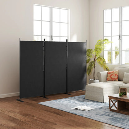 3 Panel Folding Privacy Screen, 5.8FT Tall, UV30+ Protection, Dark Grey Side Awnings at Gallery Canada