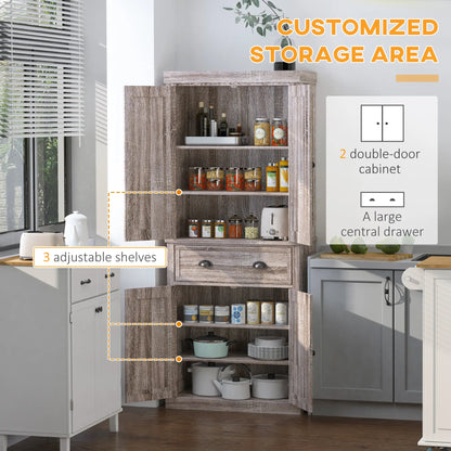 Kitchen Cabinet With 2 Drawers, MDF Board, Wood Grain Kitchen Pantry Cabinets at Gallery Canada