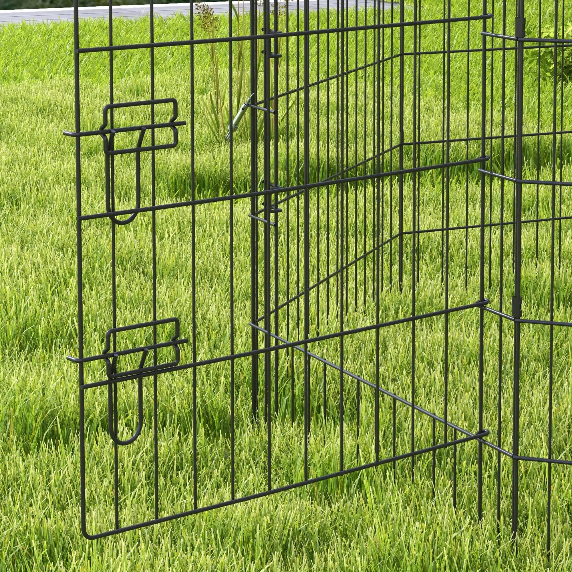 36 Inch Foldable Metal Pet Playpen, Dog Kennel Cage, 8 Panel Dog PlayPens at Gallery Canada