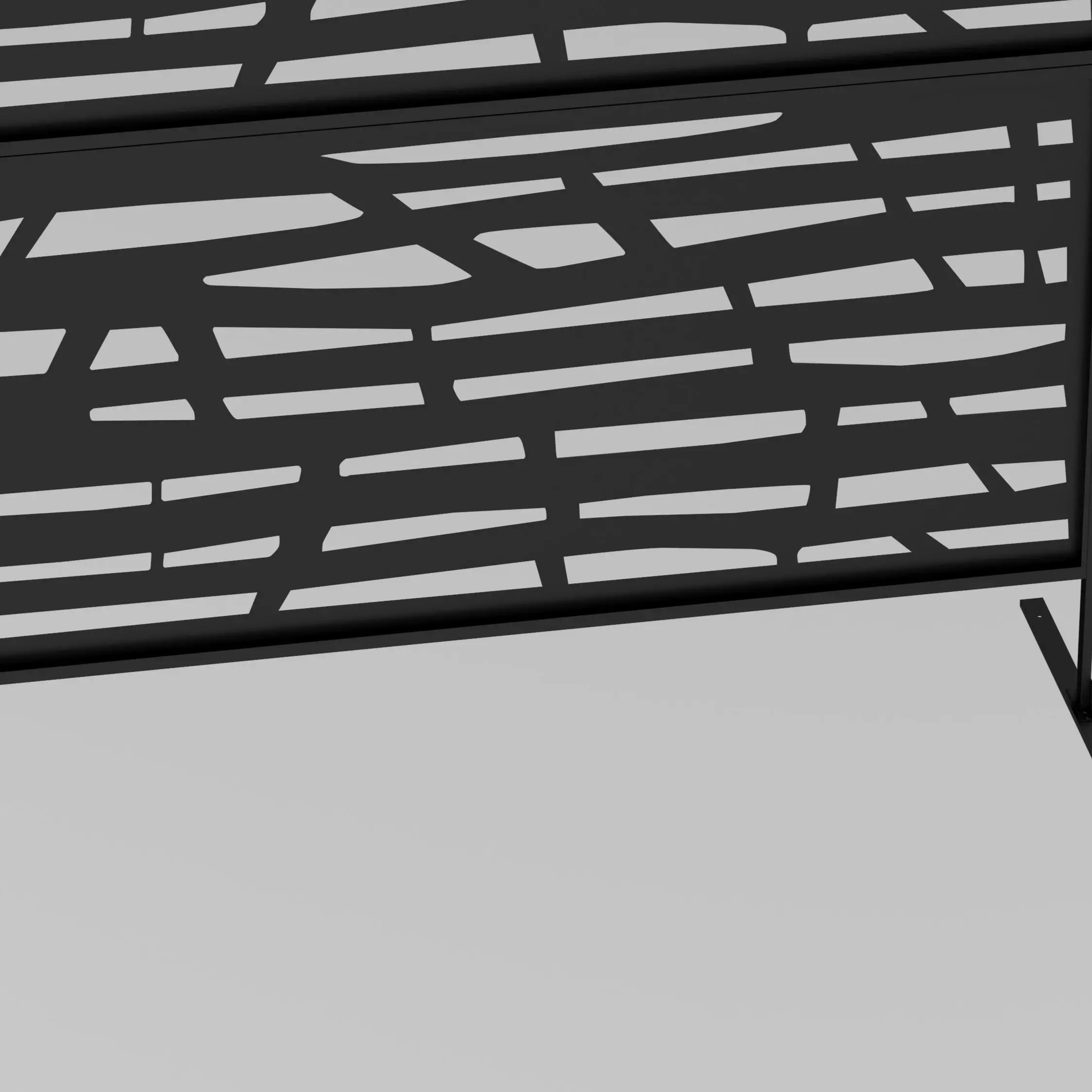 Outdoor Privacy Panel, Freestanding Metal Divider, Garden, Backyard, Deck, Black Side Awnings at Gallery Canada